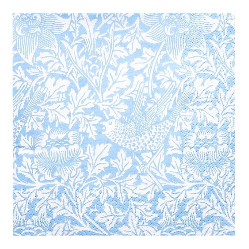Havi Serviette William Morris, Bird & Anemone, 20 pièces, bleu clair, image produit