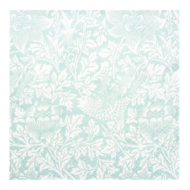 Havi Serviette William Morris, Bird & Anemone, 20 pièces, vert, image produit