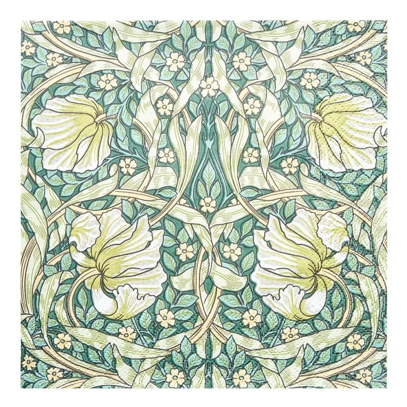 Havi William Morris servett, Pimpernel, 20-pack, grön, produktbild
