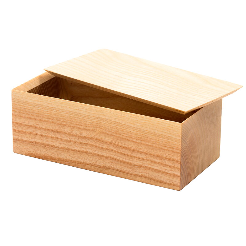 Hem Gemma Box Large Ash Finnish, Wooden Storage Box With Hinged Lid Plans