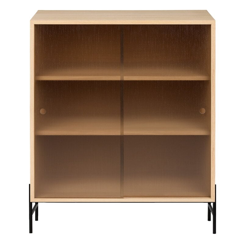 Northern Hifive Vitrinenschrank, 75 cm, niedrig, hell geölte Eiche, produktbild