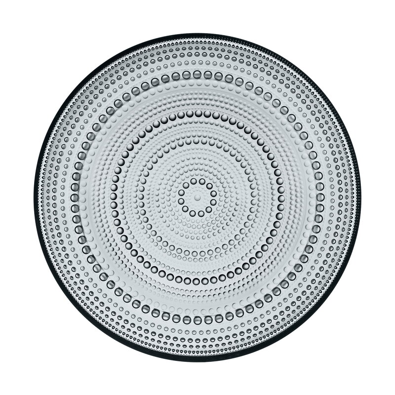 Iittala Kastehelmi plate 248 mm, grey, product image