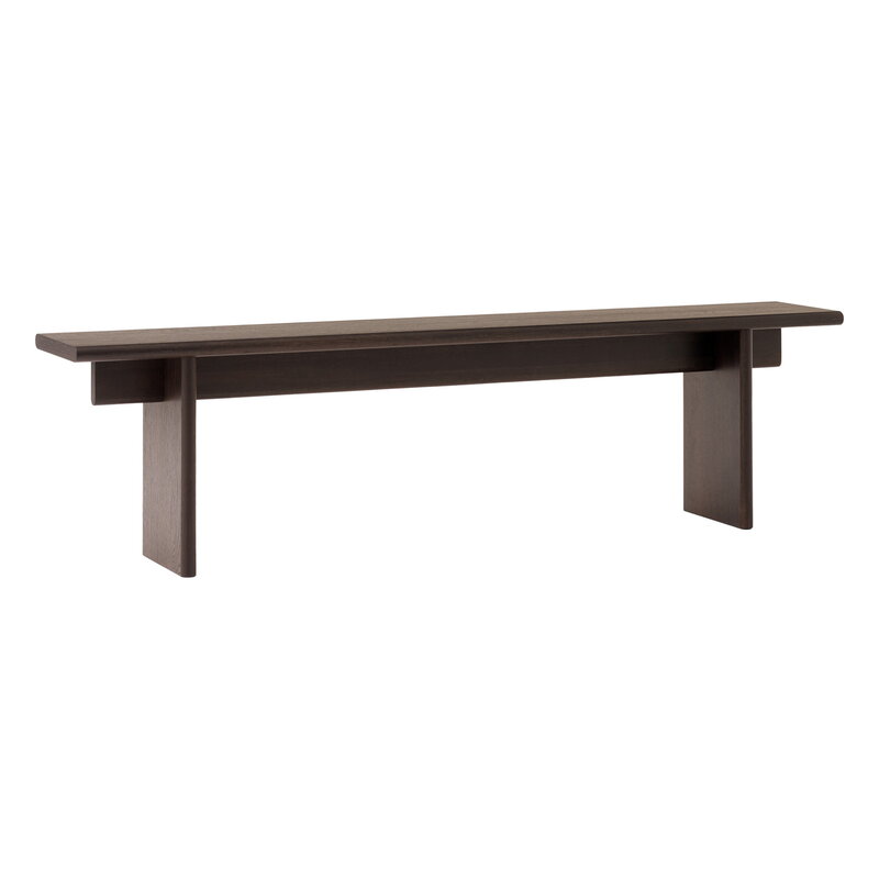 &Tradition Ita OS5 bench, 170 x 30 cm, dark stained oak, product image