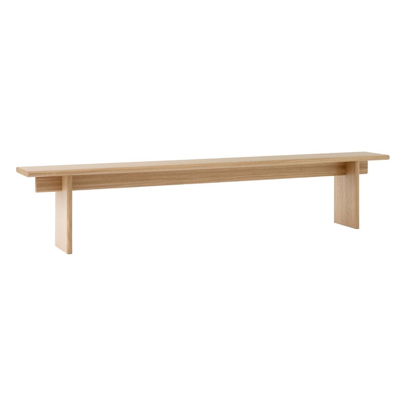 &Tradition Ita OS6 bench, 230 x 30 cm, oak, view 1