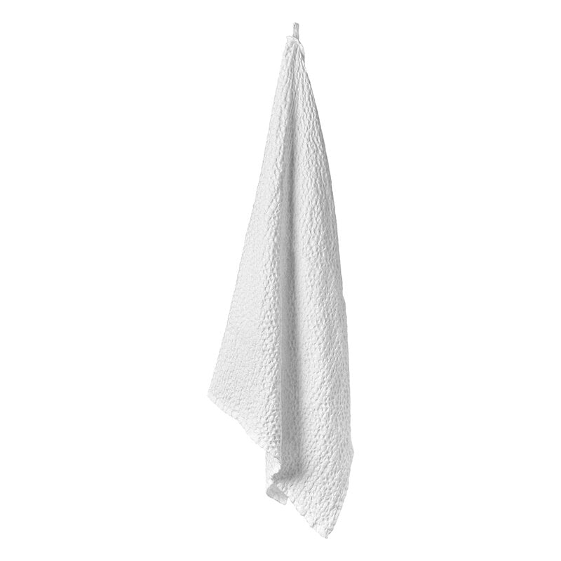 Linen Waffle Bath Towel Optical White - LinenMe