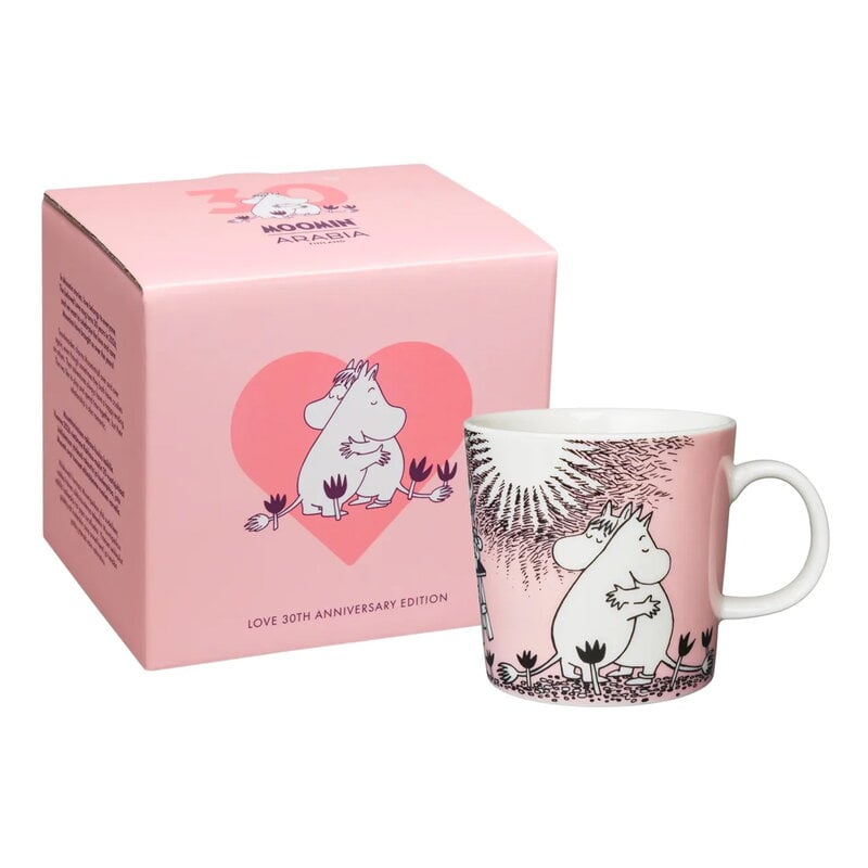 Moomin Arabia Muminmugg, Kärlek 30 med presentförpackning, produktbild