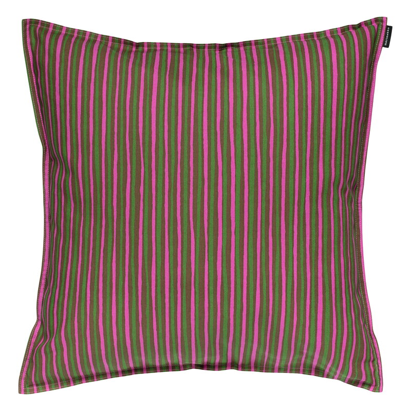 【marimekko 】　Piccolo クッションカバー Marimekko Piccolo cushion cover, 50x50 cm, olive green - fuchsia
