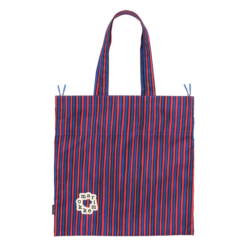 Marimekko Metka Piccolo Kioski shoulder bag, blue - red | Finnish
