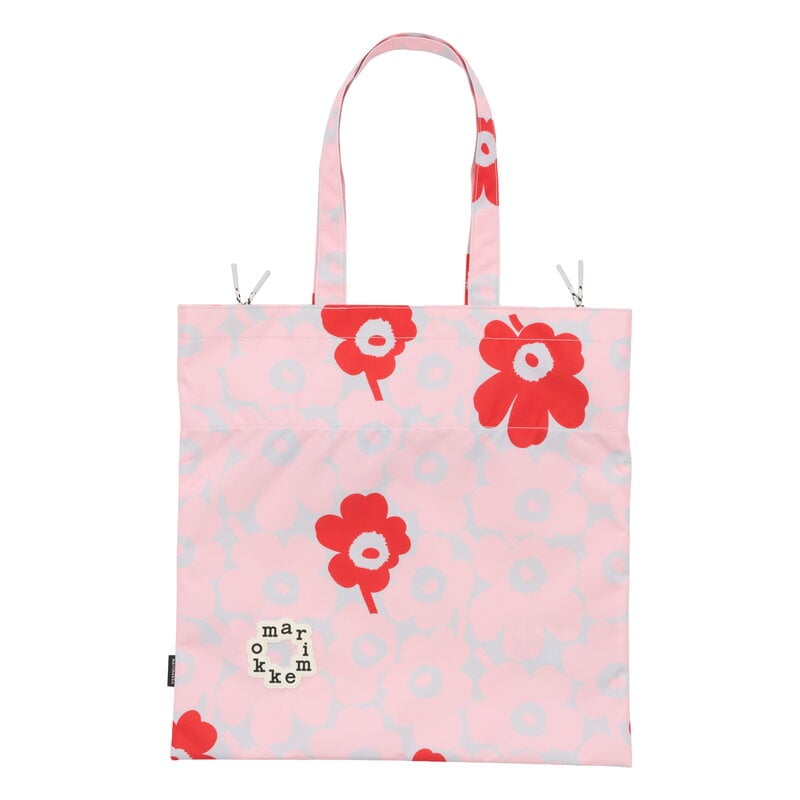 Marimekko Metka Mini Unikko Kioski shoulder bag, light pink - grey