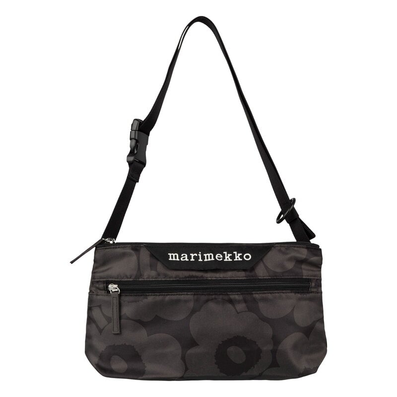 Marimekko Umhängetasche Neat Crossbody Unikko, S, dunkelgrau