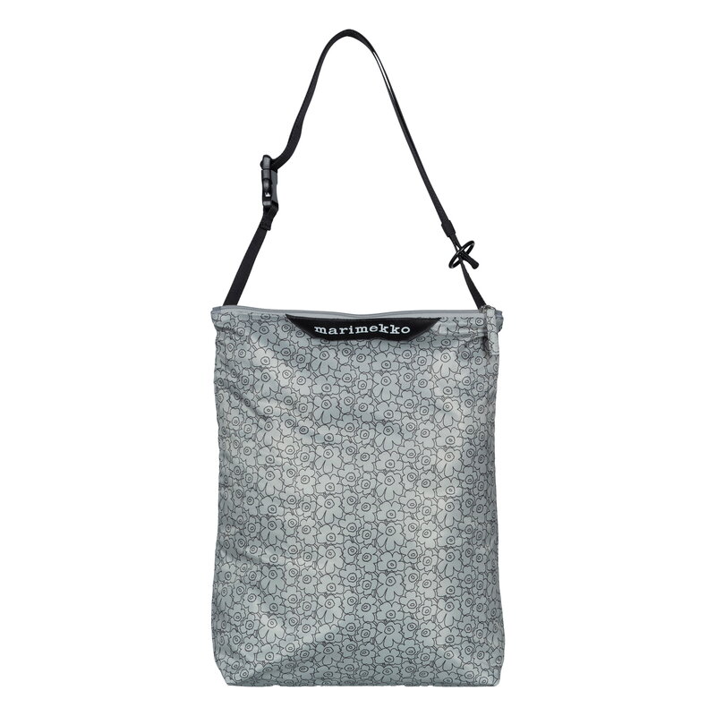 Marimekko Neat Crossbody Piirto Unikko shoulder bag, M, grey - black, product image