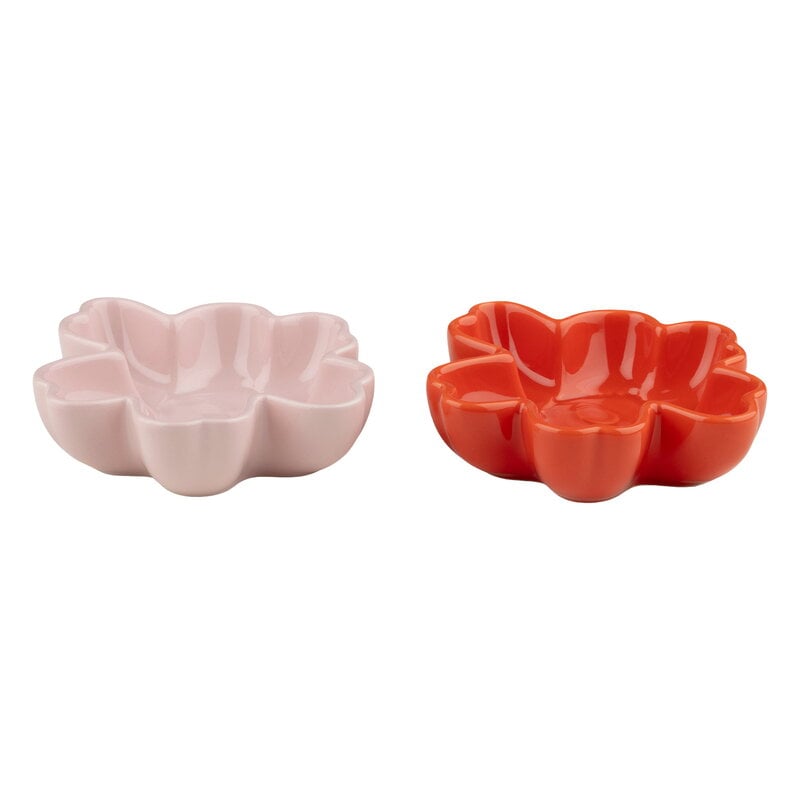Marimekko Unikko bowl, 11 cm, 2 pcs, pink - orange red, product image