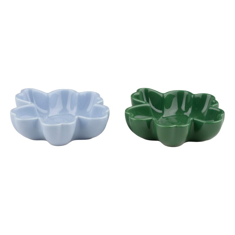 Marimekko Unikko Schale, 11 cm, 2 Stk., hellblau - grün, produktbild