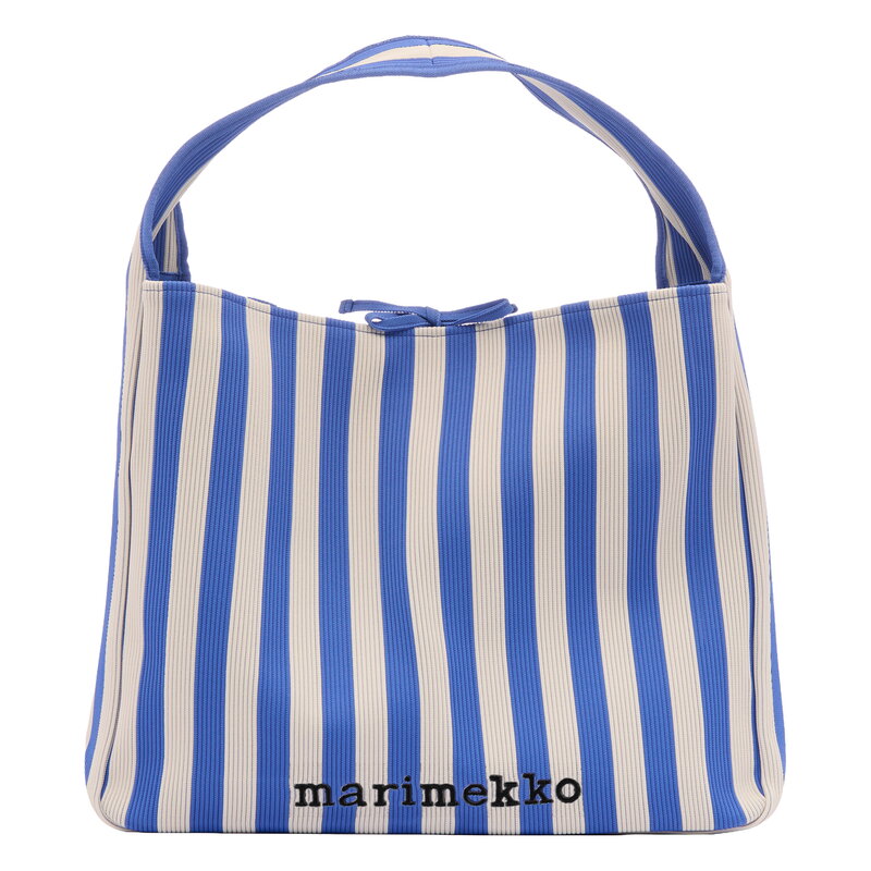 Marimekko Knitted Bag Large Merirosvo bag, blue - off-white
