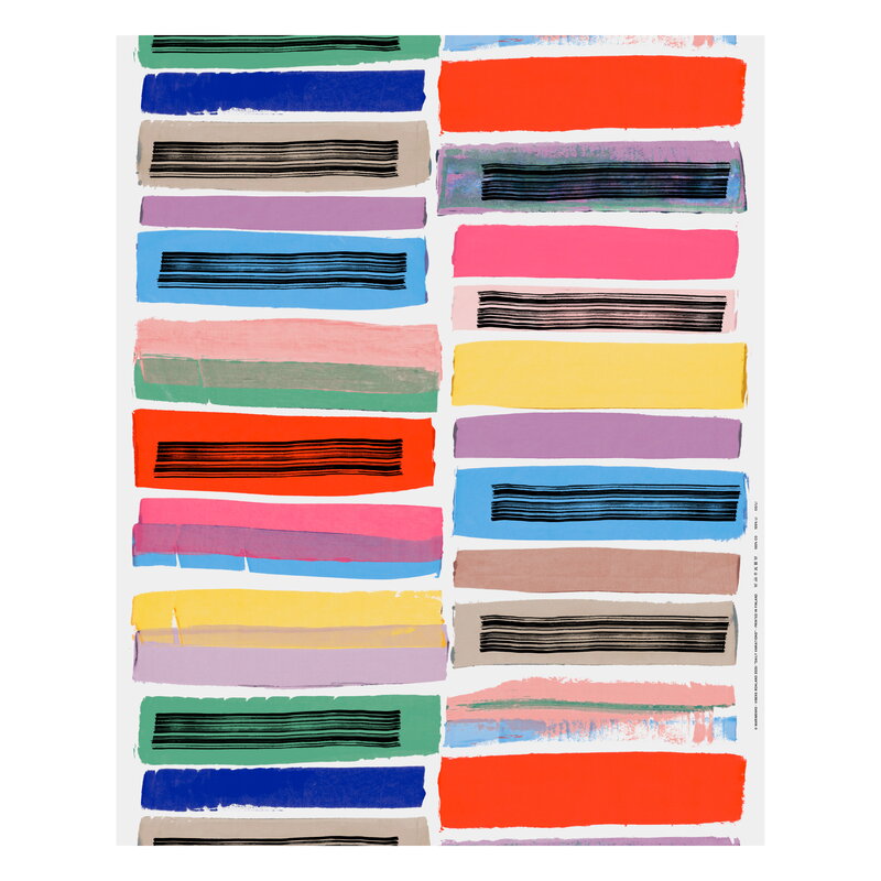 Daily Variations cotton fabric, white - multicolour