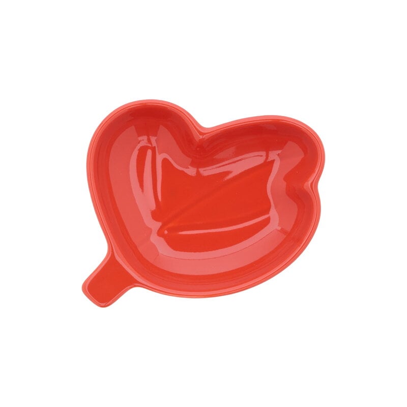 Marimekko Kukasta kukkaan plate, 9 cm, orange red | Finnish Design