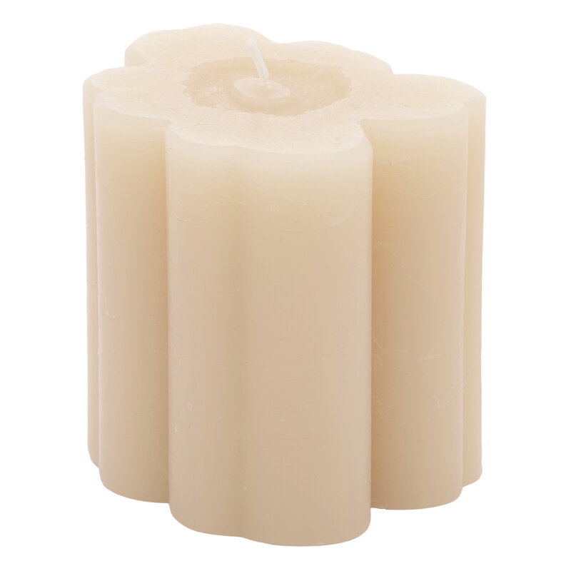 Unikko candle, 9 cm, beige