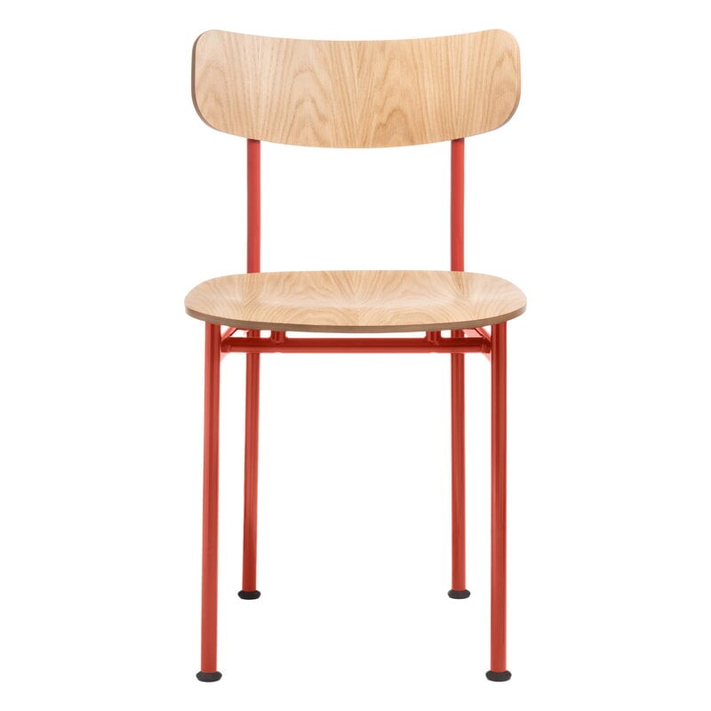 Magis Motta chair, rojo - roble, imagen del producto