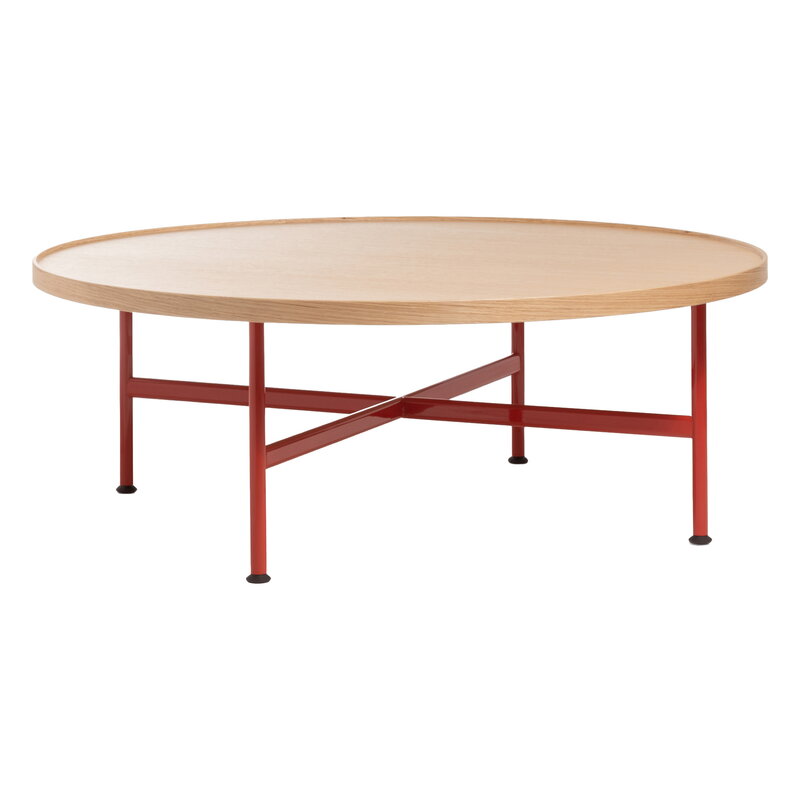Magis Motta low table, 100 cm, red - oak, product image