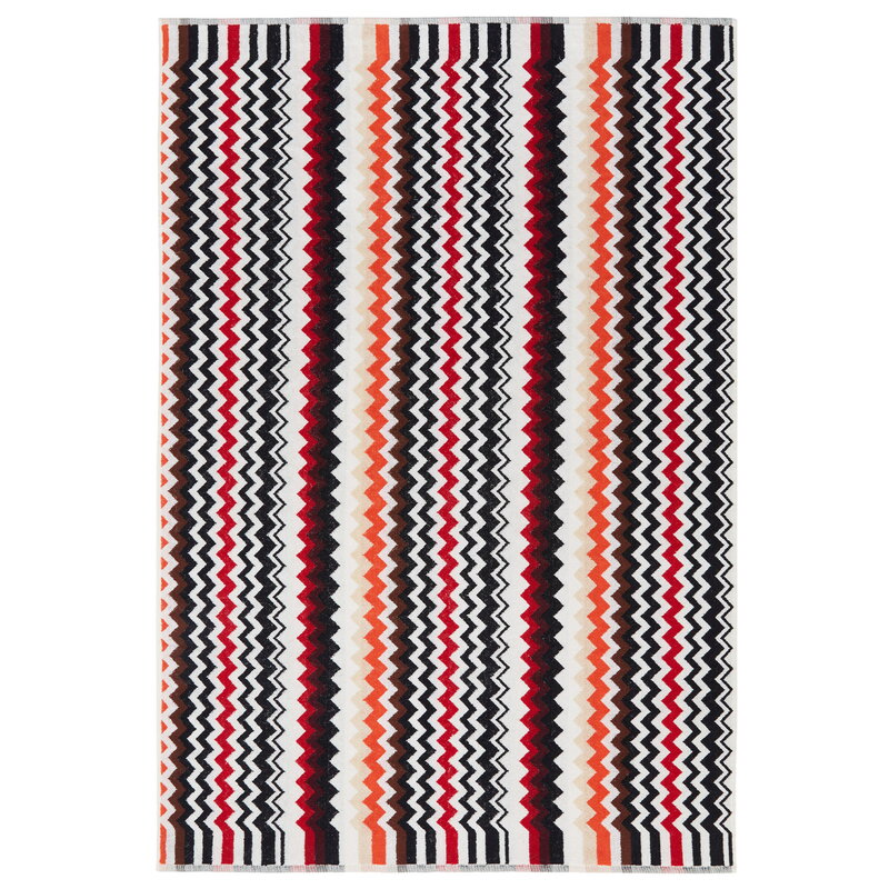 Missoni Home Asciugamano Best, 100 x 150 cm, 156 rosso multicolore, immagine prodotto