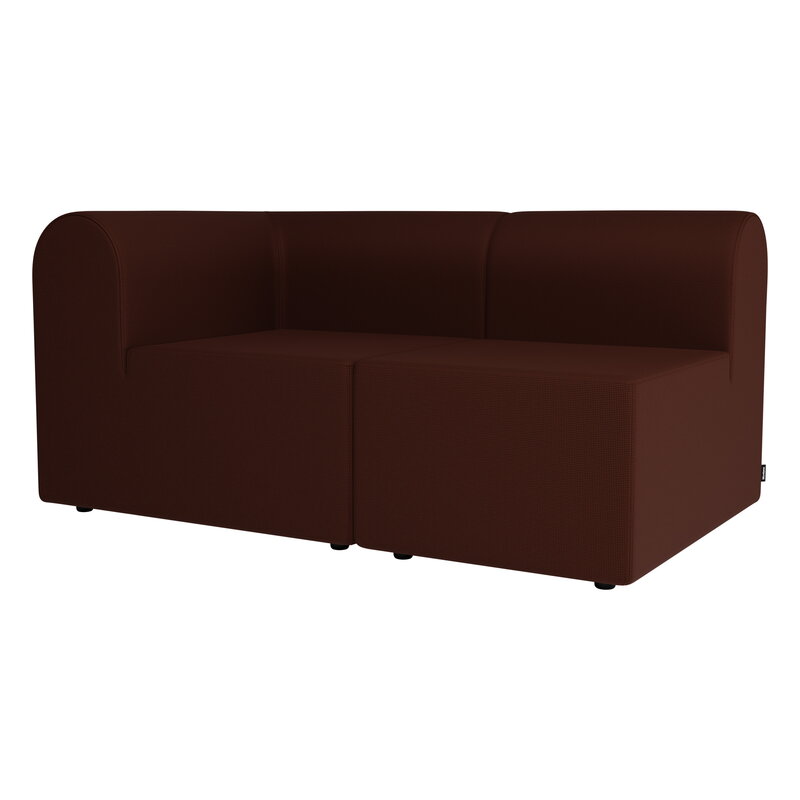 Montana Furniture Paradigm two-seater sofa with open end, right, Nobel 61300 red brown, product image