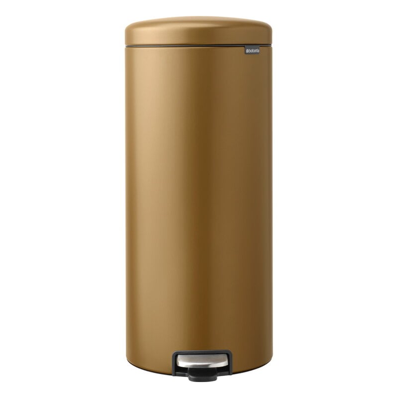 Brabantia newIcon pedal bin, 30 L, warm brass, product image