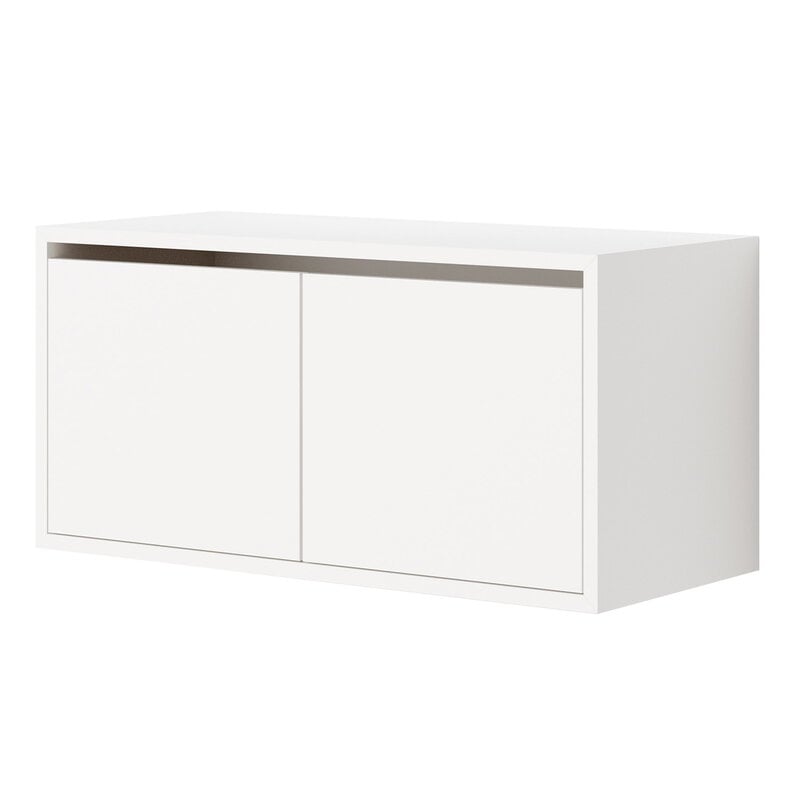 New Works New Works cabinet, low with doors, white, product image
