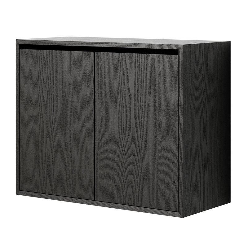 New Works Armadio New Works, alto con porte, frassino nero, immagine prodotto