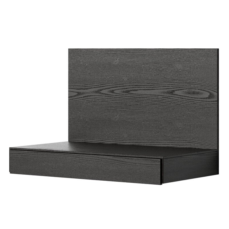 New Works Tana wall mounted desk, black stained oak, product image