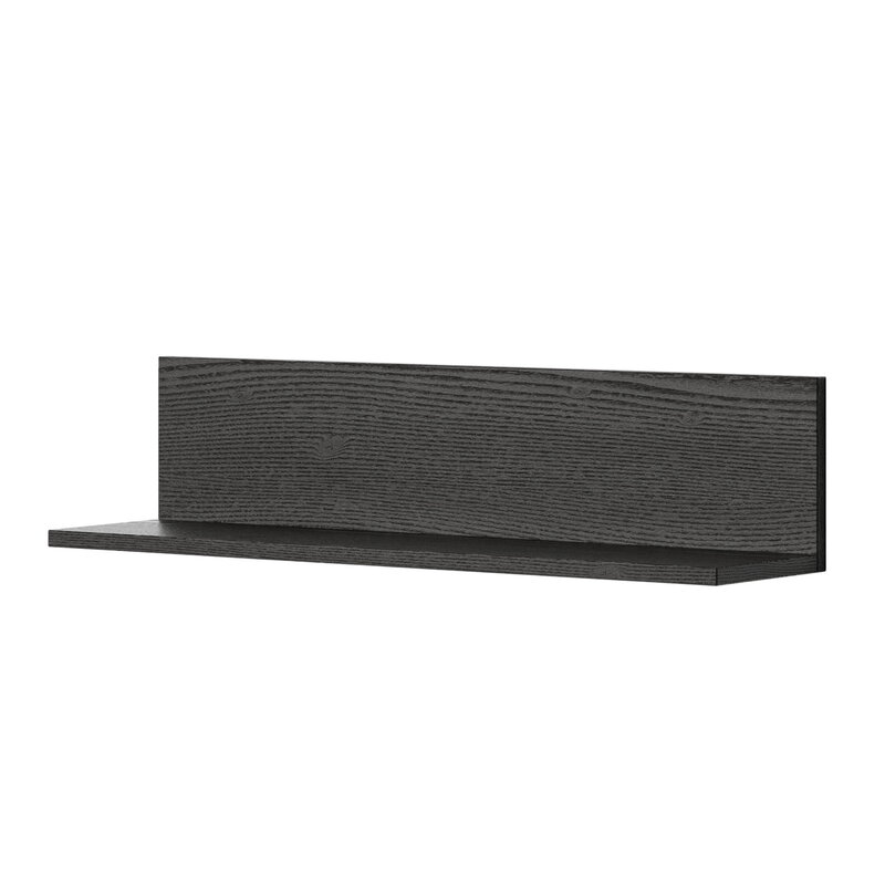 New Works Tana wall shelf, black stained oak, product image