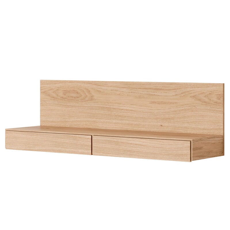 New Works Tana wall mounted media module, oak, product image