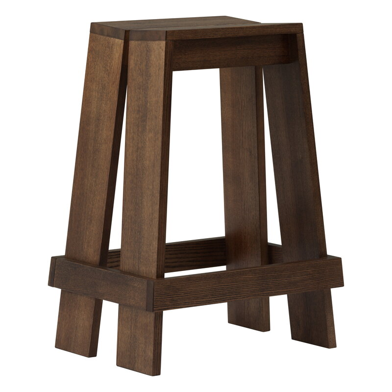 Normann Copenhagen Let barstool, 65 cm, brown stained ash, product image