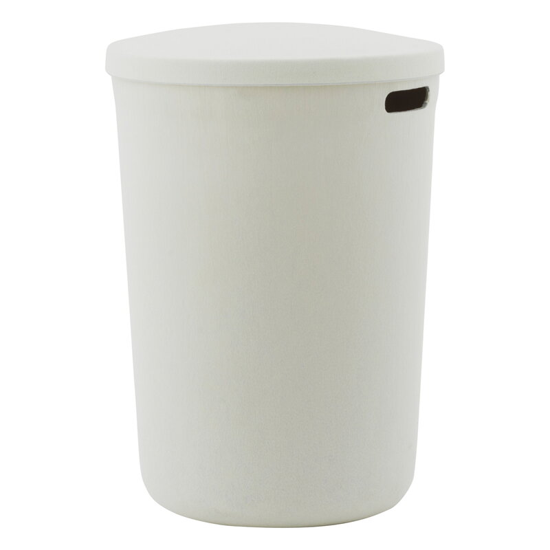Kraftware Cestino Rifiuti Rotondo In Metallo Bianco, Capacità 8 Quart (7,5L) - Design Classico Con Paraurti E Rivestimento In Vinile - Made In USA - 2