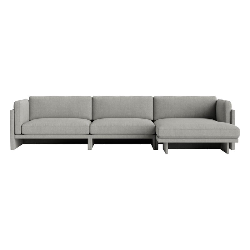 Normann Copenhagen Softy modulsoffa, 4-sits, divan höger, Remix 133 grå, produktbild