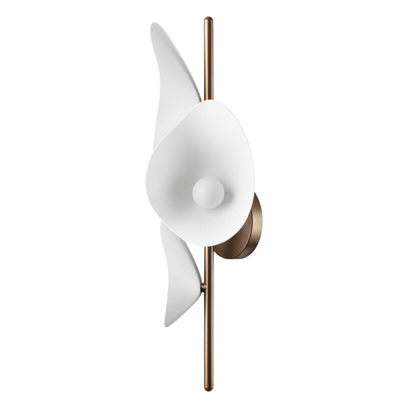 Nuura Florii 3 wall lamp, dark bronze - white | Finnish Design Shop