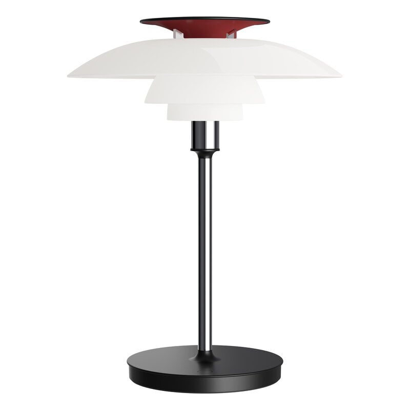 Louis Poulsen PH 80 portable table lamp, opal white - high lustre