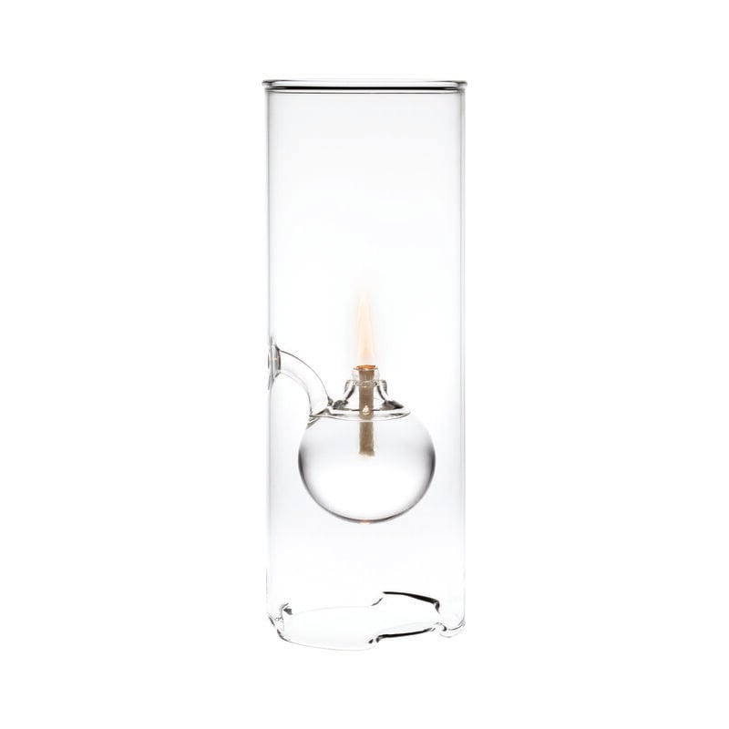 Medium Glass Hurricane Lamp - Clear