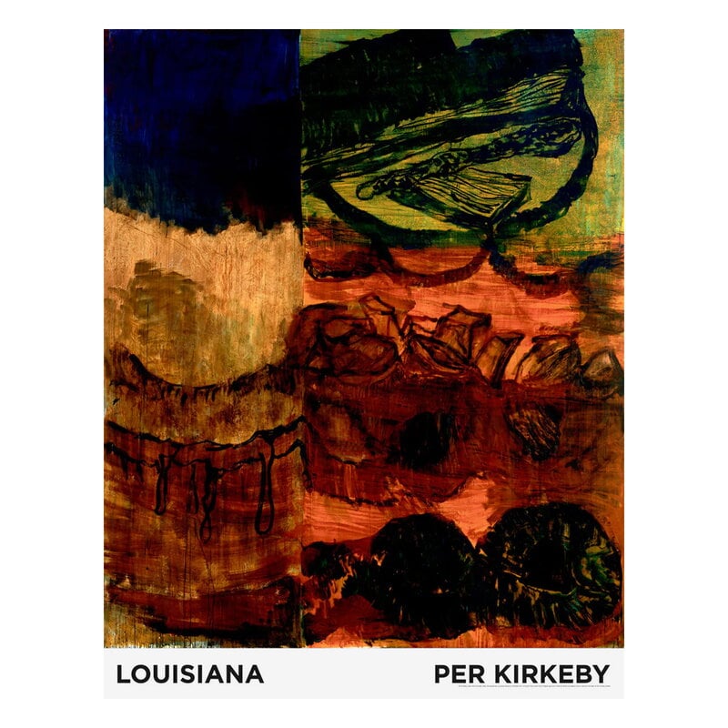 絵画 Per Kirkeby - Untitled 2004 Poster Louisiana Museum of Modern Art Per Kirkeby - Untitled 2004, 90 x