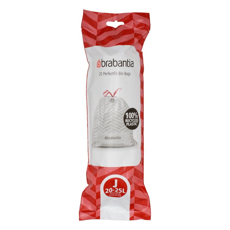 Brabantia PerfectFit bin liners, 120 pcs, white, product image