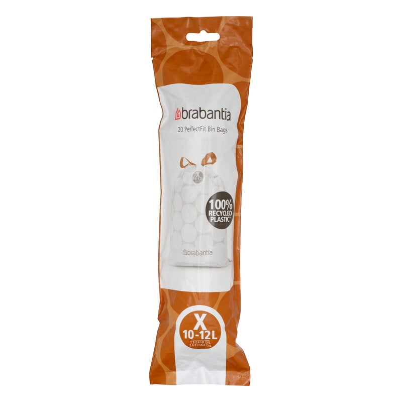 Brabantia PerfectFit bin liners, 200 pcs, white, product image