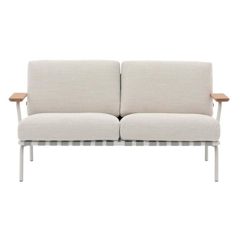 Muuto Settle Outdoor sofa, 2-seater, Laze 1 - grey | Finnish Design Shop