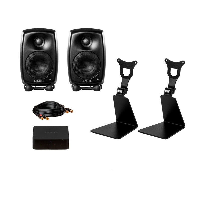 Genelec G Two TV bundle, black | Finnish Design Shop