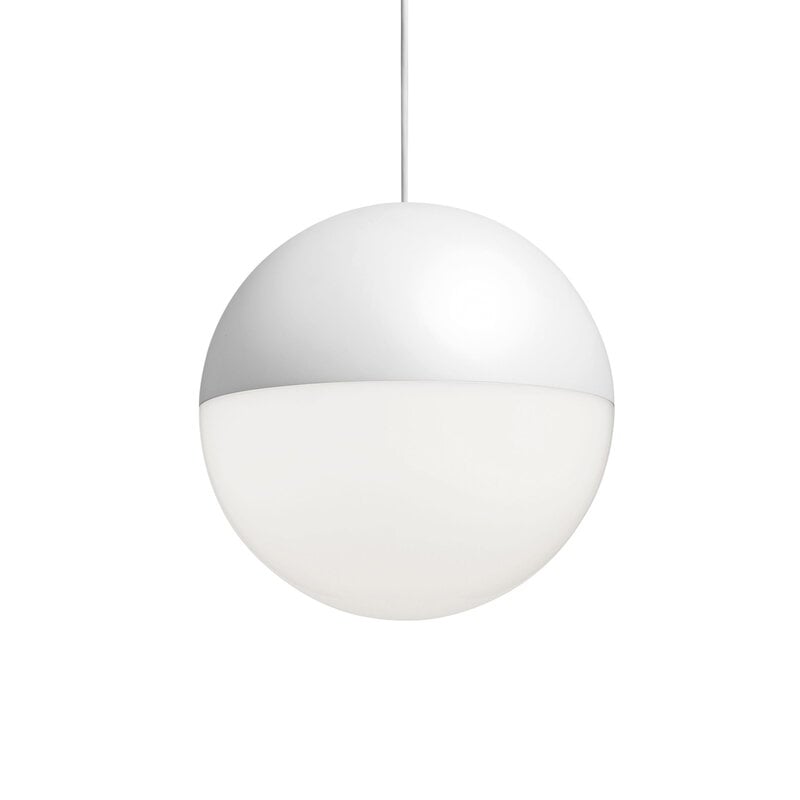 Flos String Light Sphere Head lamp, 12 m cable, white Finnish Design Shop