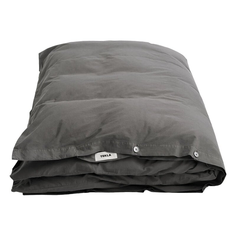 Tekla Doppelbett Bettbezug, 240 x 220 cm, dunkles Taubenton, produktbild