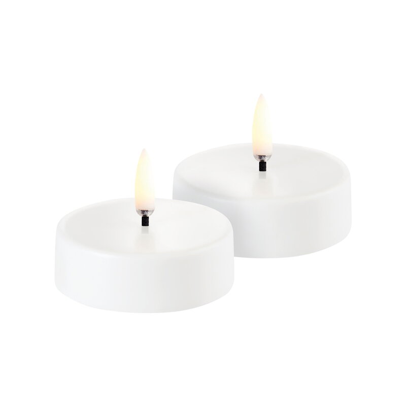 Set Di 2 Candele A Colonna LED Senza Fiamma Con Telecomando - 10 Cm E 12,5 Cm, Effetto Cera Realistica, Luce Calda E Colorata, Per Interni/Esterni