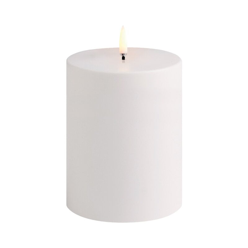 Uyuni Lighting Outdoor LED pillar candle, 10,1 x cm, white | Finnish Design Shop
