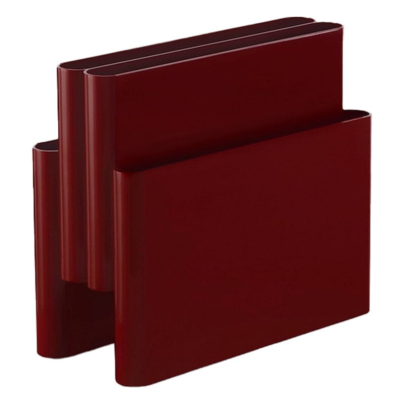マガジンラック　ポストモダン　ミッドセンチュリー　スペーシー　 kartell Kartell Magazine Rack, burgundy | Finnish Design Shop