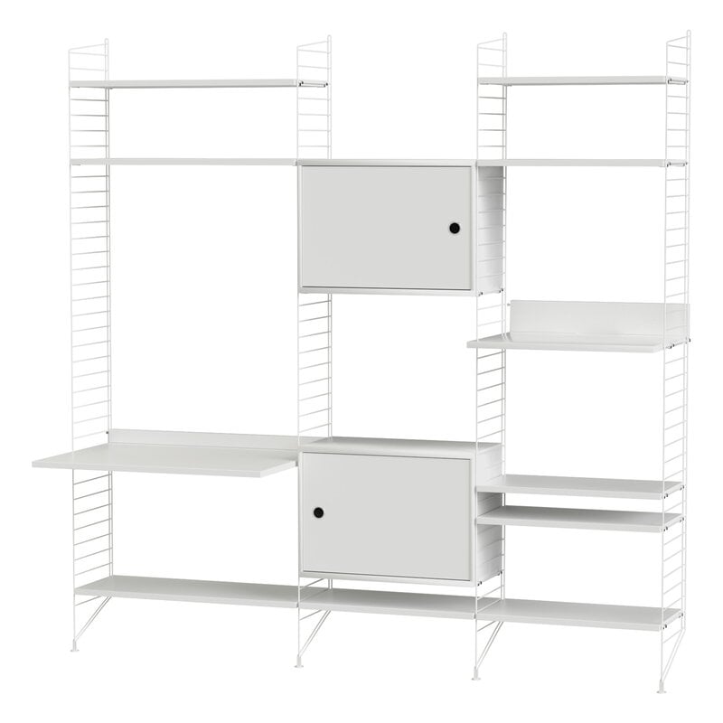 String Living Room P shelving combination, white
