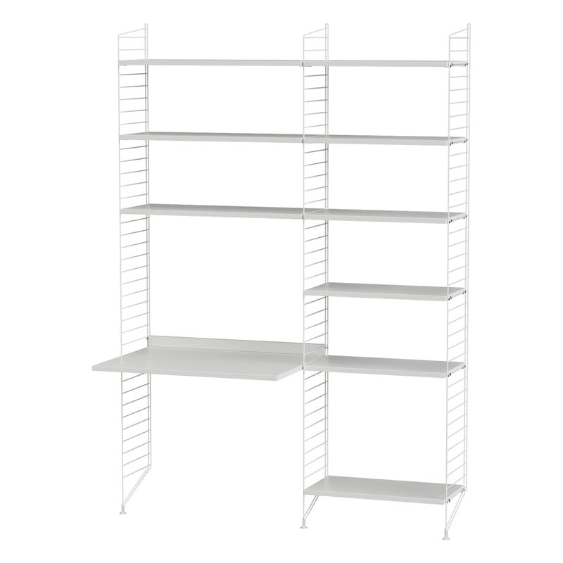 String Workspace B shelving combination, white