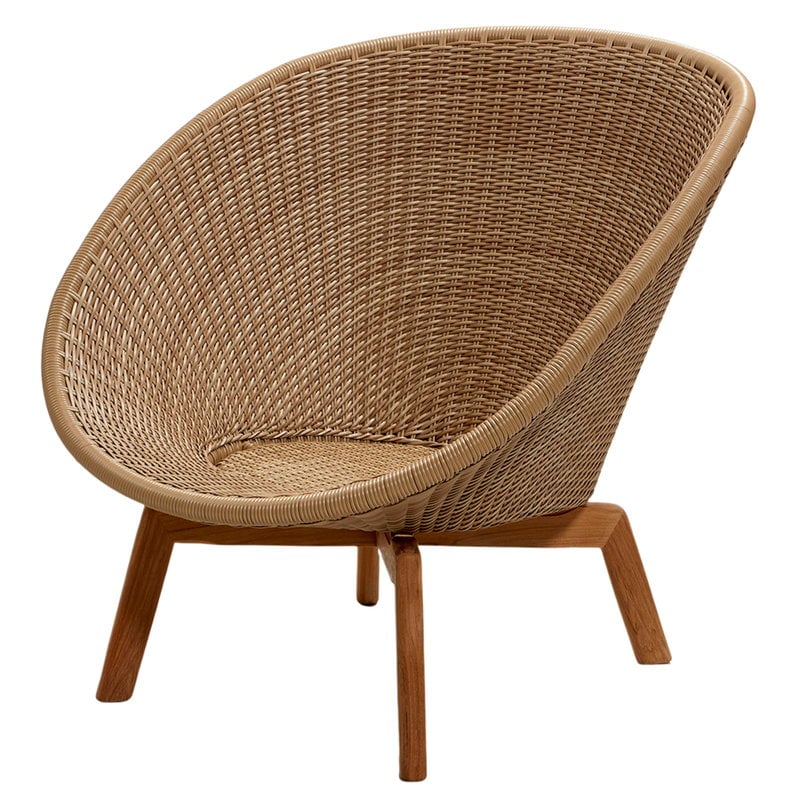 cane deck chair